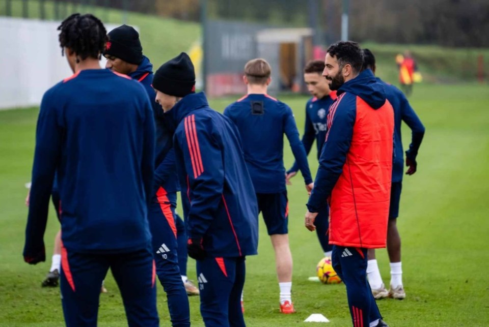 Ruben Amorim fez a sua primeira sessão como treinador do Manchester United