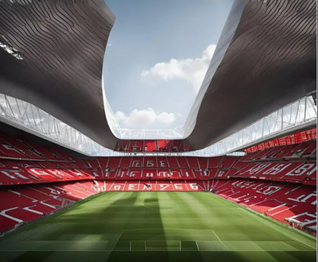 Imagens de IA de como seria a aparência de um novo estádio do Manchester United foram divulgadas