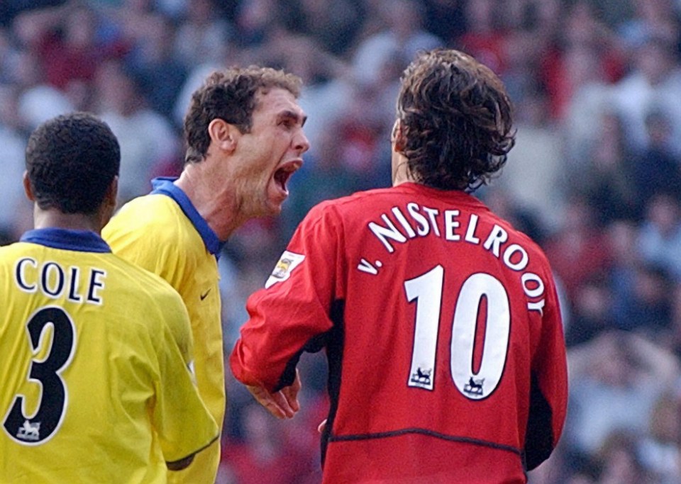 Van Nistelrooy tem uma rivalidade de longa data com o ex-zagueiro do Arsenal Martin Keown