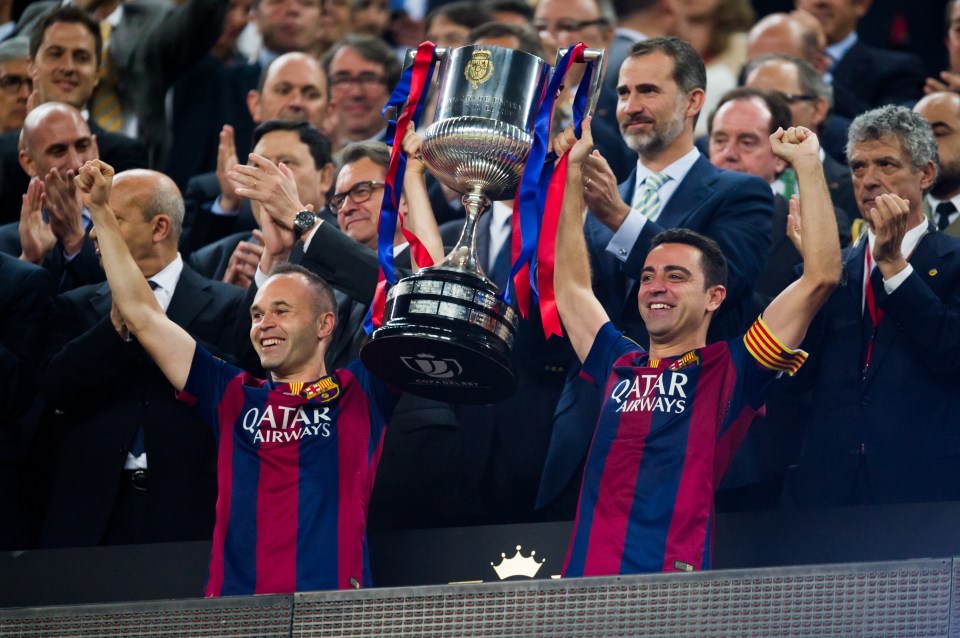 Xavi e Andrés Iniesta, do Barcelona, ​​foram uma das grandes parcerias do jogo