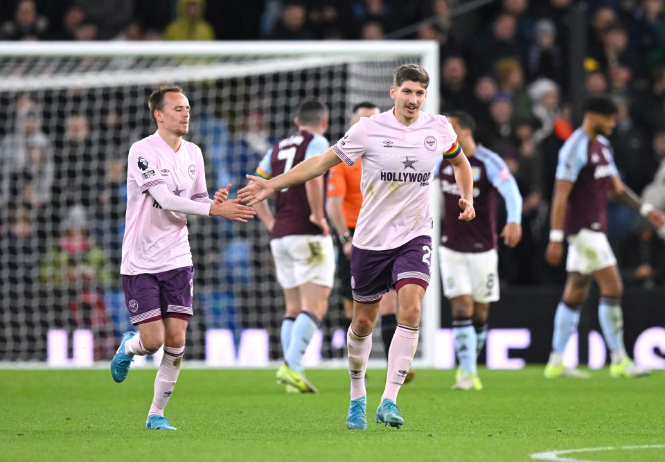 Mikkel Damsgaard marcou o único gol do Brentford