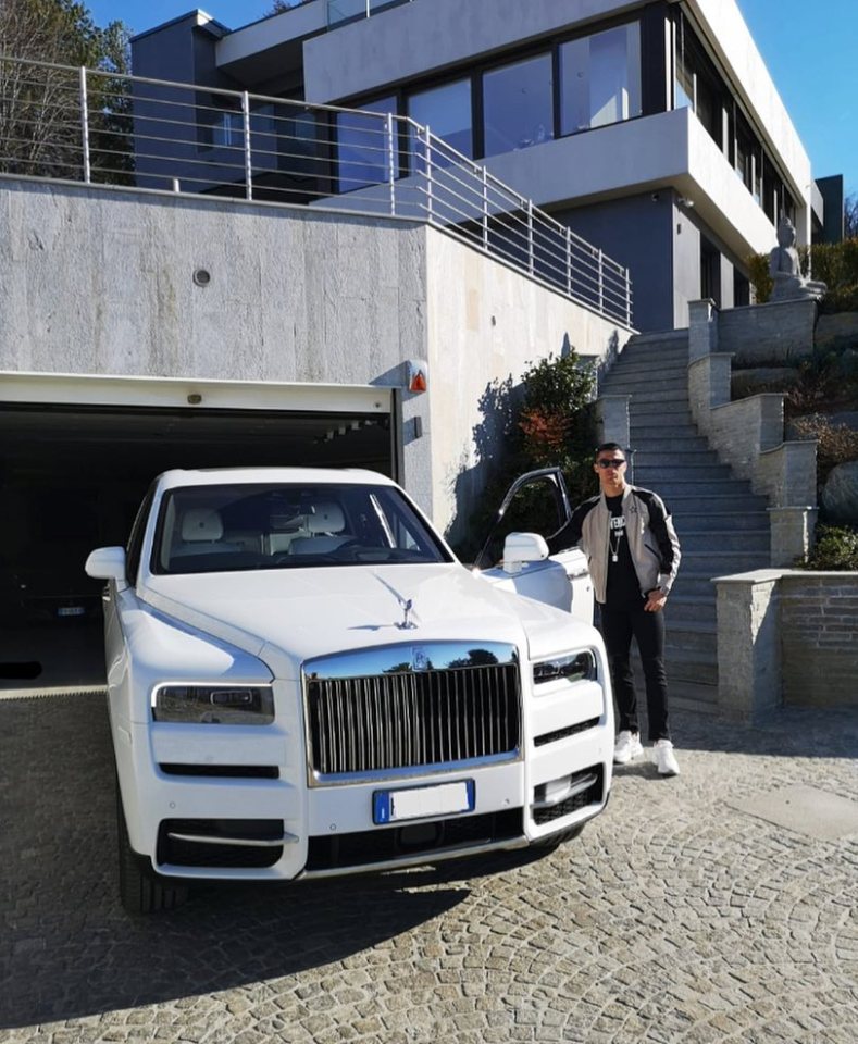 CR7 é um grande fã da Rolls-Royce e tem um Cullinan deslumbrante