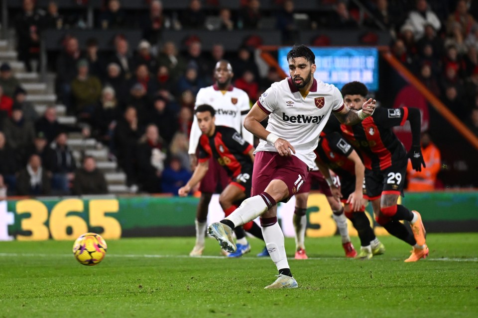 Lucas Paquetá abriu o placar de pênalti