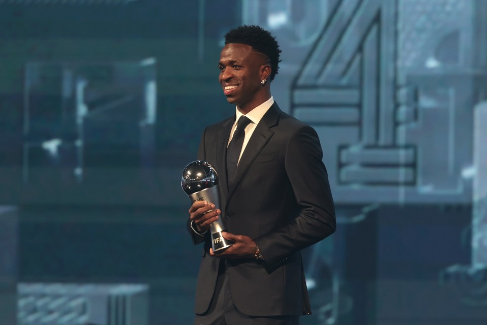 Vinicius Jr ganhou o prêmio Fifa The Best