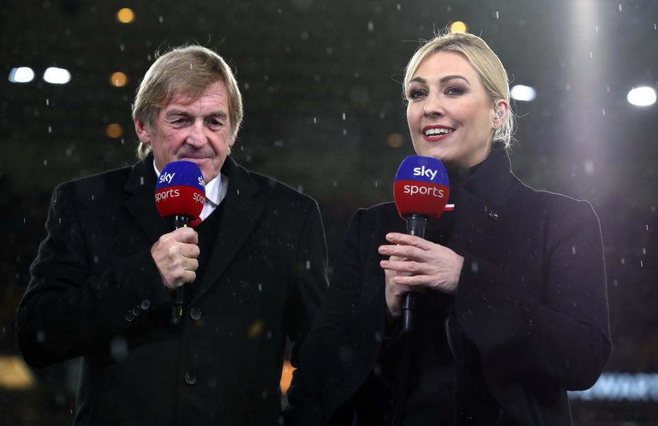 Kelly cresceu no mundo do futebol - vista aqui com seu pai e ex-craque do futebol, Sir Kenny Dalglish