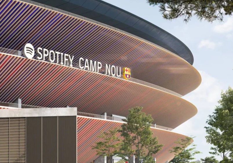 O novo estádio será patrocinado pelo Spotify