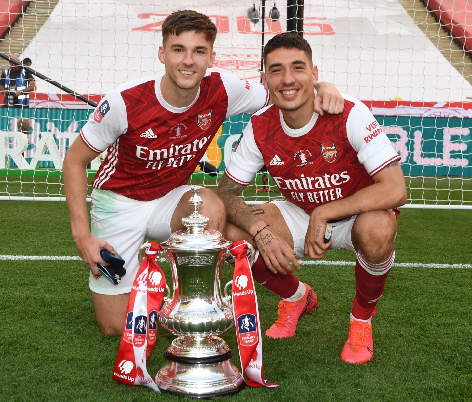 Tierney venceu a FA Cup com o Arsenal