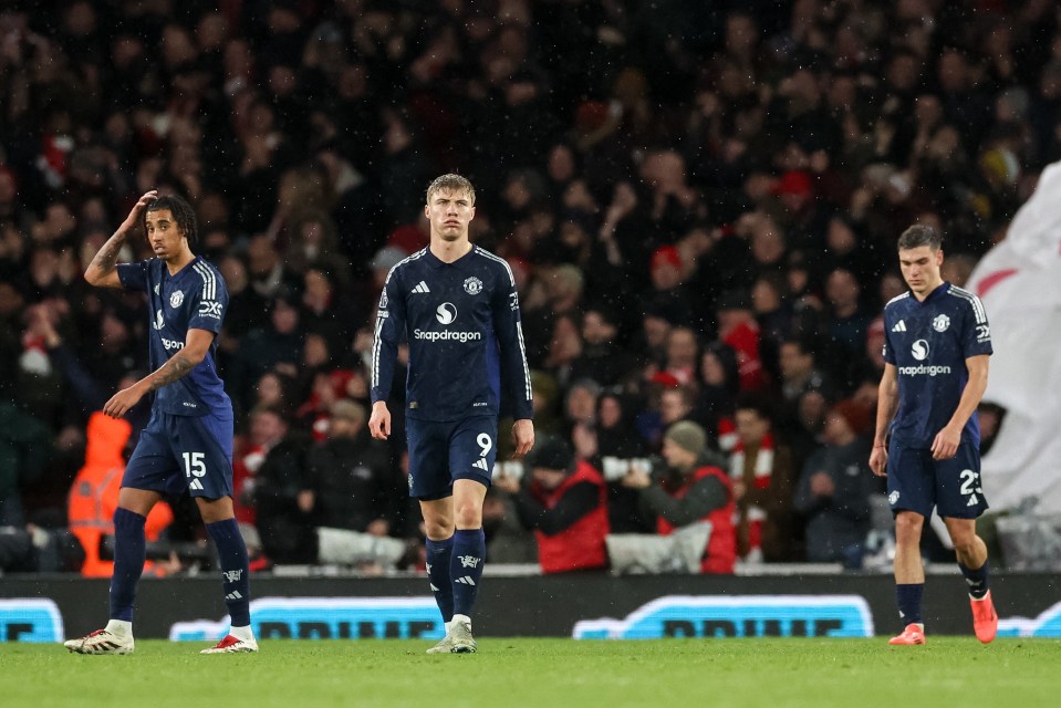 Manchester United deixou o Arsenal como perdedor por 2 a 0