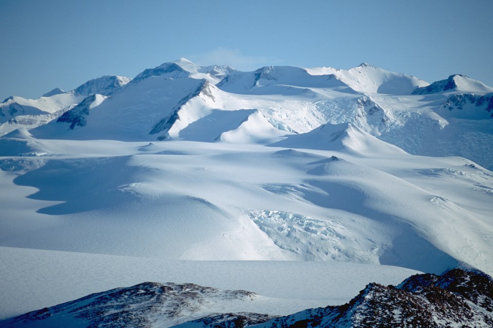 Monte Lister, parte da cordilheira transantártica na Antártica