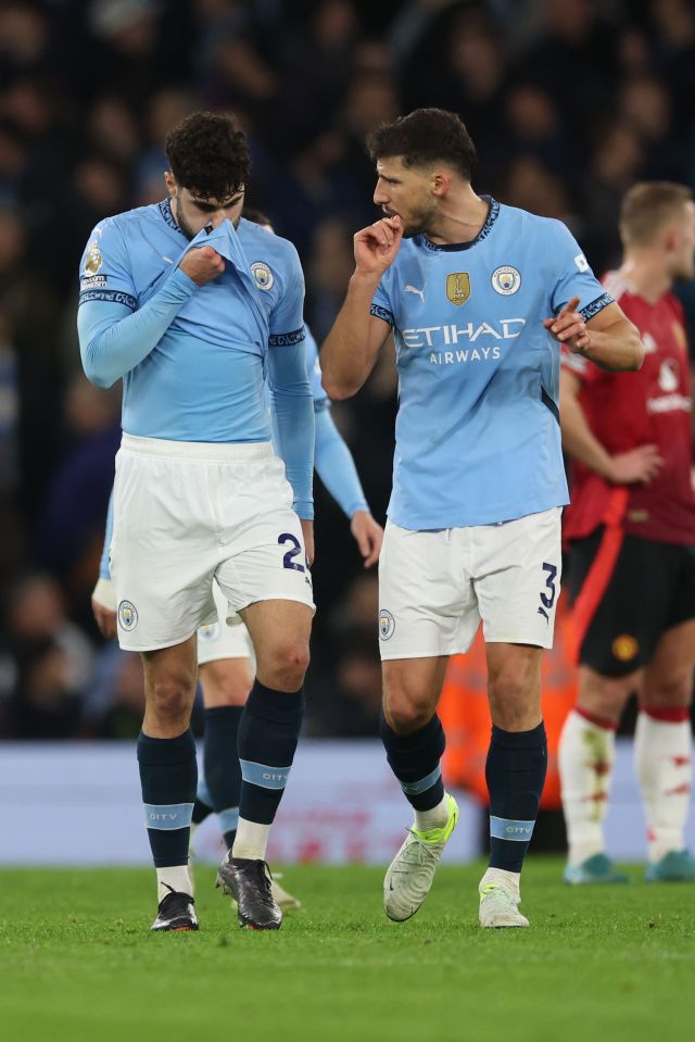 A crise do Manchester City continuou contra o Manchester United no último fim de semana