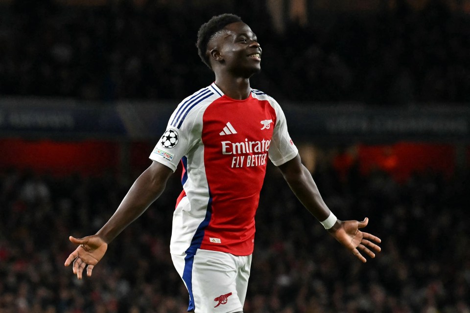 Mikel Arteta apoiou Bukayo Saka para imitar Cristiano Ronaldo