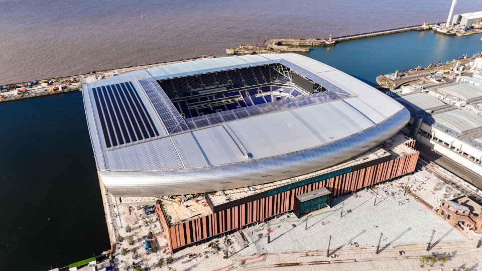 Estádio Bramley-Moore Dock do Everton deve ficar pronto na próxima temporada