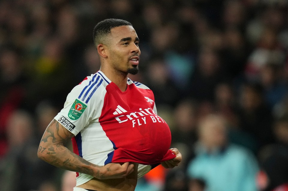 Gabriel Jesus marcou um hat-trick impressionante contra o Palace