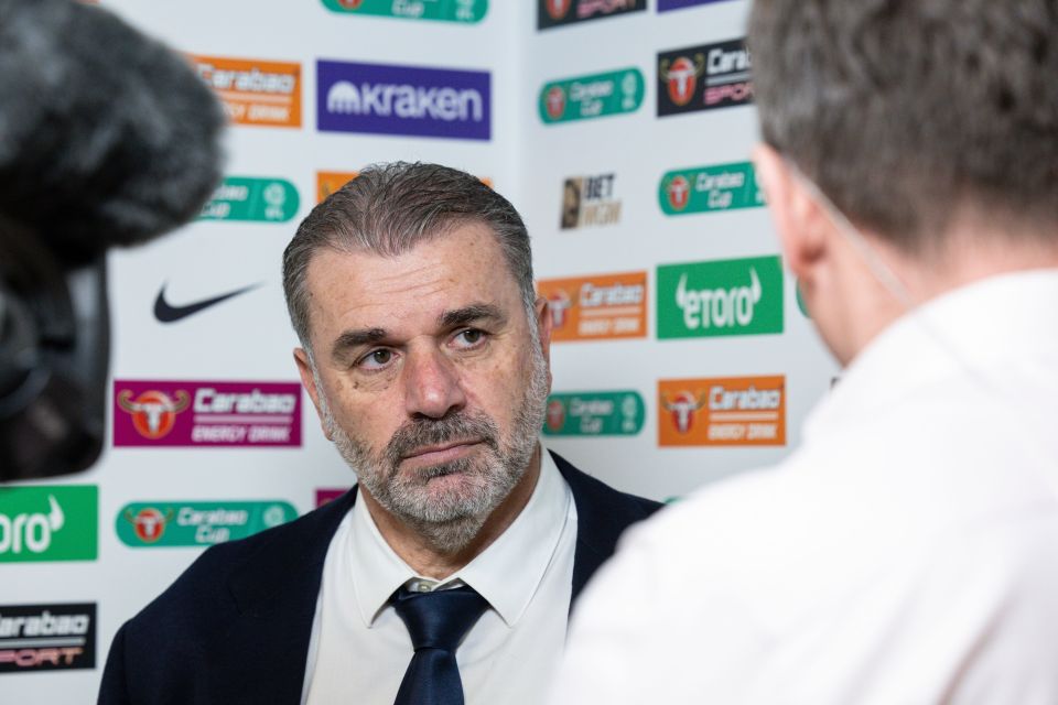 Ange Postecoglou é interrogada pela Sky Sports após o jogo